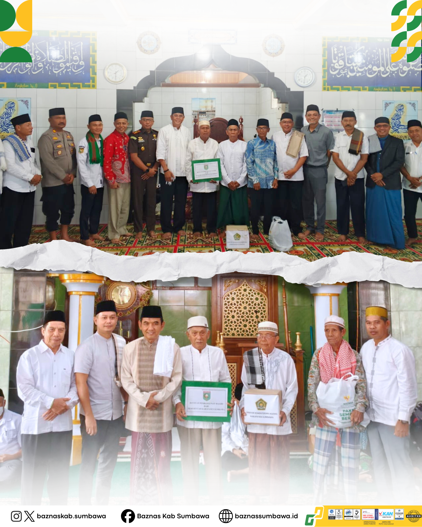 BAZNAS Sumbawa Dampingi Bupati dan Wakil Bupati Safari Ramadan di Batulanteh dan Utan