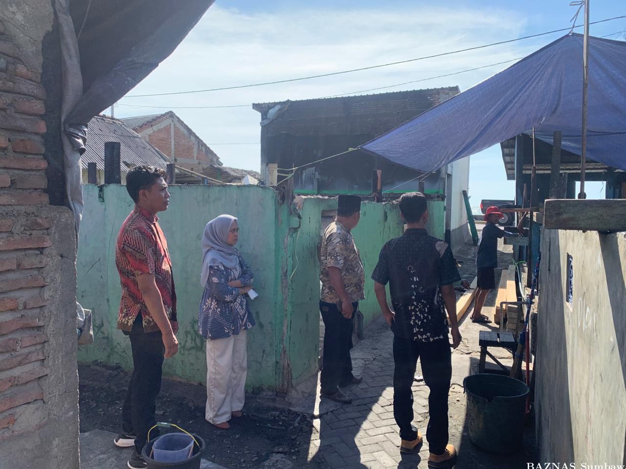 BAZNAS Kabupaten Sumbawa Lakukan Survei Korban Kebakaran di Desa Labuhan Sumbawa