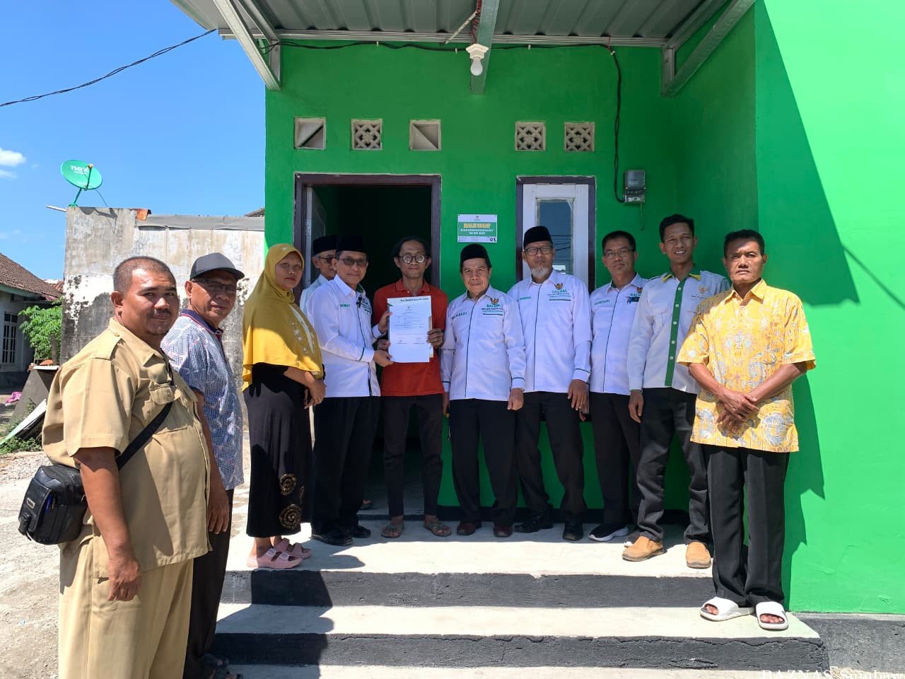 BAZNAS Sumbawa Serahkan Secara Simbolis Bale Umat Pertama, Wujudkan Hunian Layak bagi Mustahik 