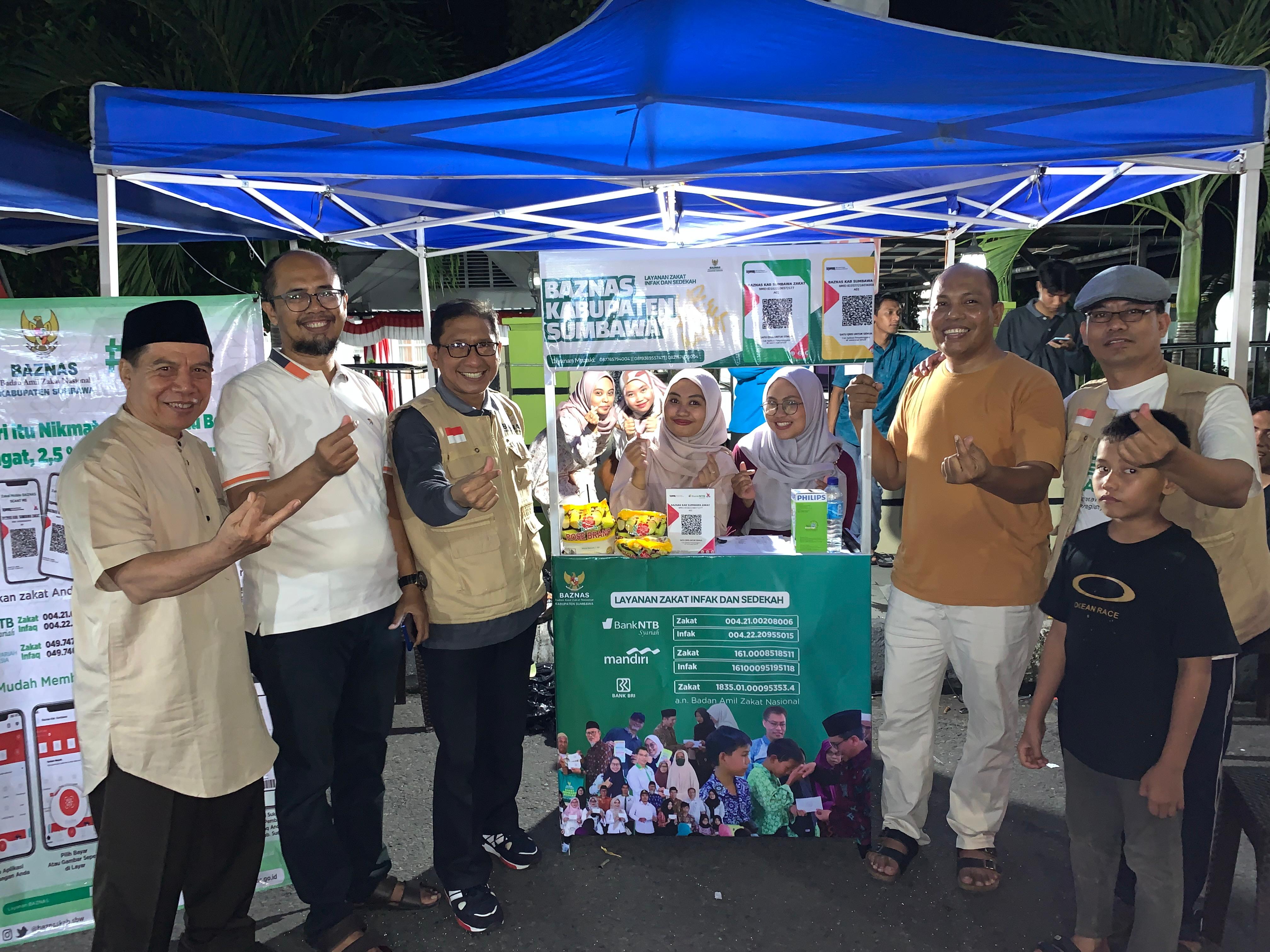 BAZNAS Kabupaten Sumbawa Hadir di CFN Lapangan Pahlawan dengan Layanan Zakat, Infak, dan Sedekah